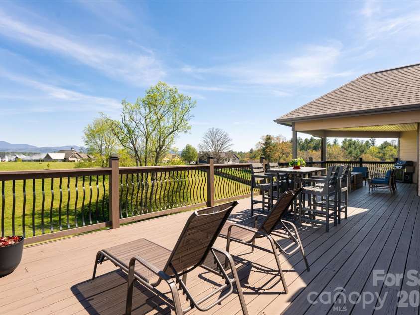 12 Horizon View Lane, Alexander, NC 28701.  MLS# CAR4373999, YatesRealty ID 16165. Expansive back deck