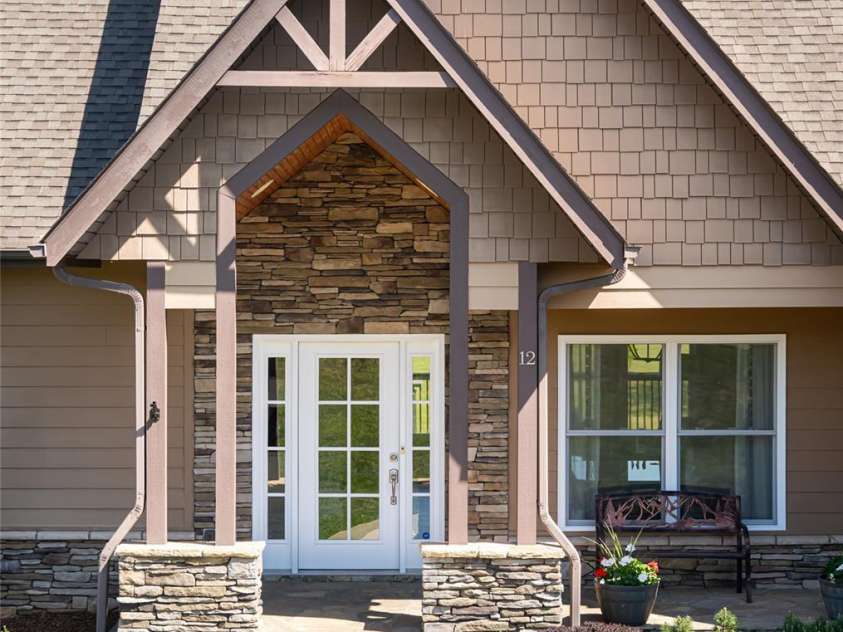 12 Horizon View Lane, Alexander, NC 28701.  MLS# CAR4373999, YatesRealty ID 16165. Front Exterior