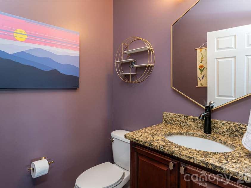 12 Horizon View Lane, Alexander, NC 28701.  MLS# CAR4373999, YatesRealty ID 16165. Main level half bath