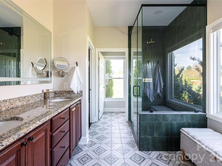 12 Horizon View Lane, Alexander, NC 28701.  MLS# CAR4373999, YatesRealty ID 16165. Primary bathroom