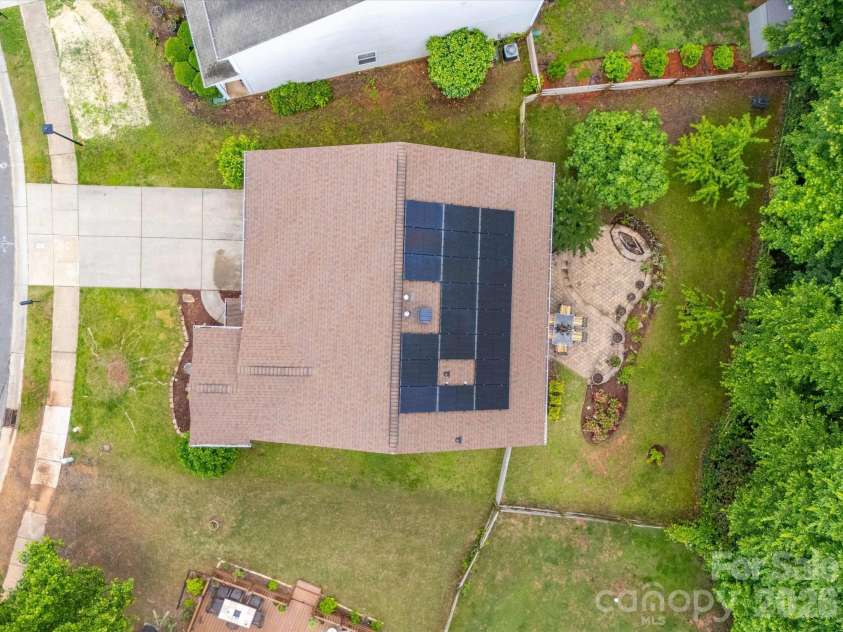 2306 Nettleton Court, Matthews, NC 28105.  MLS# CAR4346998, YatesRealty ID 16167. Aerial View
