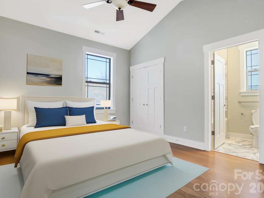 20 Brookstone Place, Candler, NC 28715.  MLS# CAR4368758, YatesRealty ID 16172. Bedroom 2 (virtually staged)