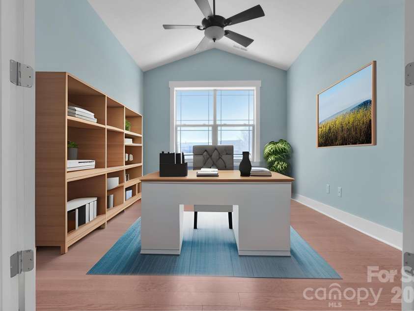 20 Brookstone Place, Candler, NC 28715.  MLS# CAR4368758, YatesRealty ID 16172. Den (virtually staged)