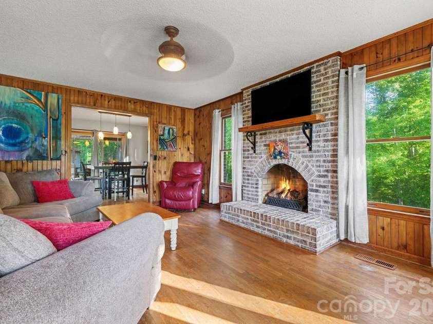 2040 Burke Road, Shelby, NC 28152.  MLS# CAR4367319, YatesRealty ID 16176. ...and a brick hearth gas log fireplace.
