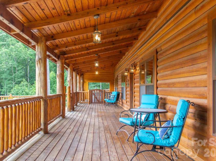2811 Poplar Creek Road, Green Mountain, NC 28740.  MLS# CAR4370609, YatesRealty ID 16187. Front porch