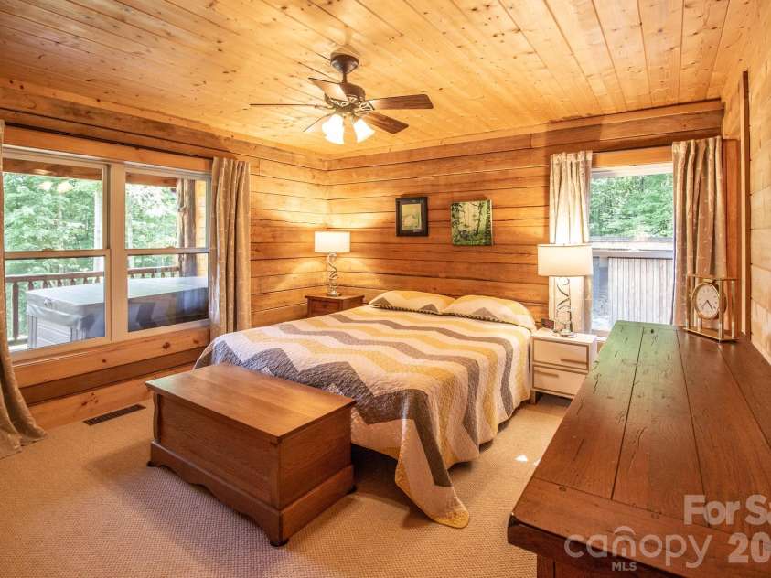 2811 Poplar Creek Road, Green Mountain, NC 28740.  MLS# CAR4370609, YatesRealty ID 16187. Primary bedroom