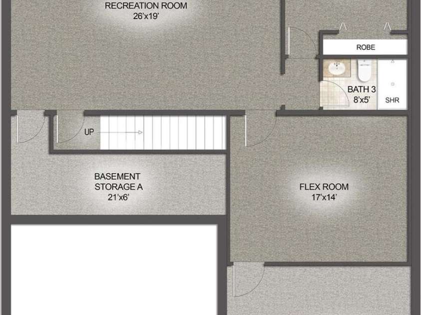 2087 Bonds Lane, Fort Mill, SC 29715.  MLS# CAR4219688, YatesRealty ID 1619. Finished Basement