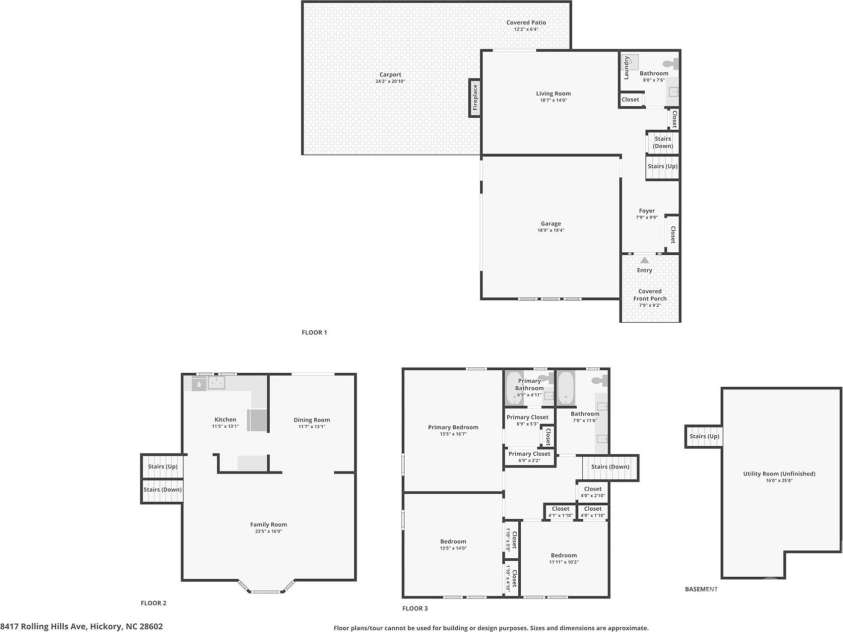 8417 Rolling Hills Avenue, Hickory, NC 28602.  MLS# CAR4394347, YatesRealty ID 16192. 