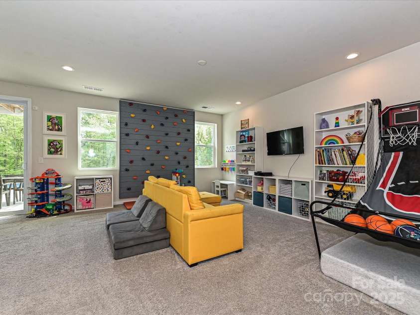 10035 Mast Cove Lane, Charlotte, NC 28278.  MLS# CAR4246317, YatesRealty ID 16193. Basement Entertainment
