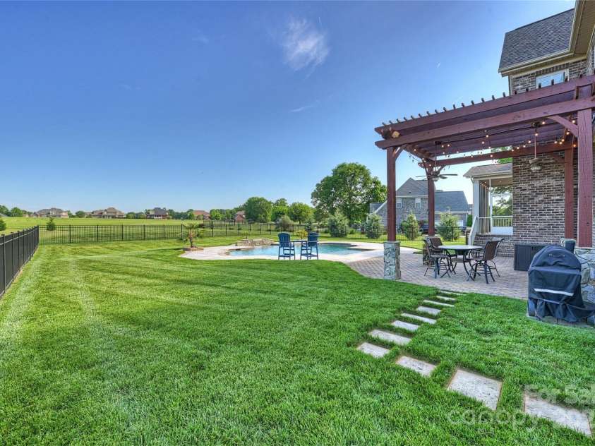 4941 Campobello Drive, Monroe, NC 28110.  MLS# CAR4257643, YatesRealty ID 16195. Backyard