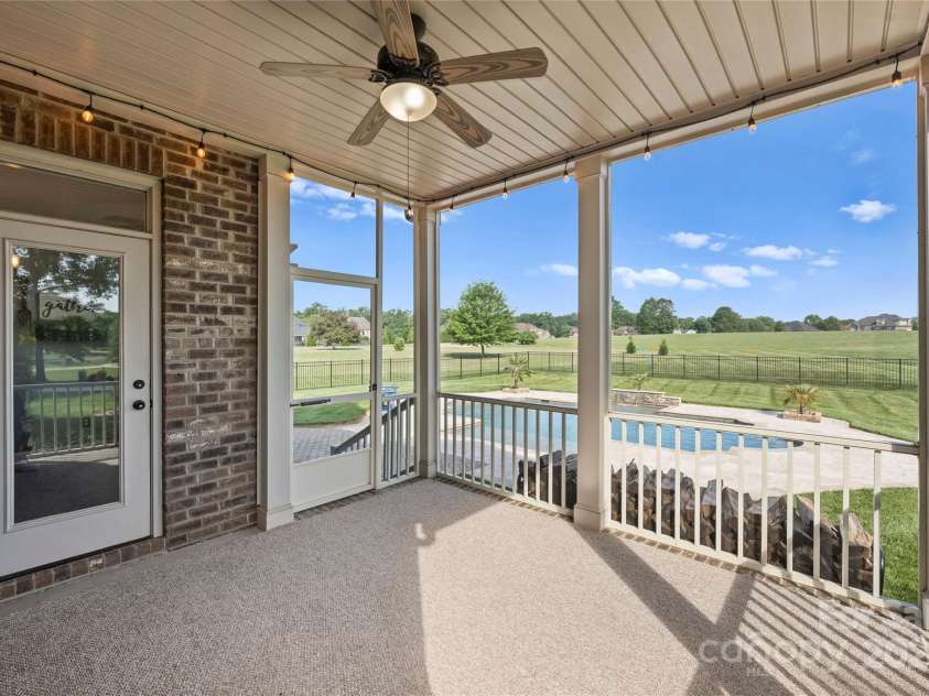 4941 Campobello Drive, Monroe, NC 28110.  MLS# CAR4257643, YatesRealty ID 16195. Screened Porch