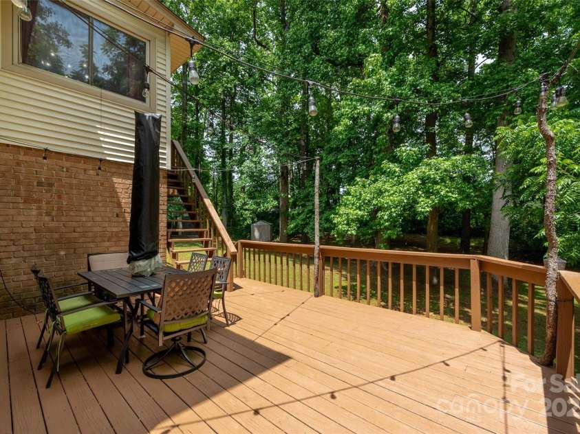 2298 Wintercrest Drive, Rock Hill, SC 29732.  MLS# CAR4264652, YatesRealty ID 16197. Expansive deck with sweeping views of the private one-acre lot