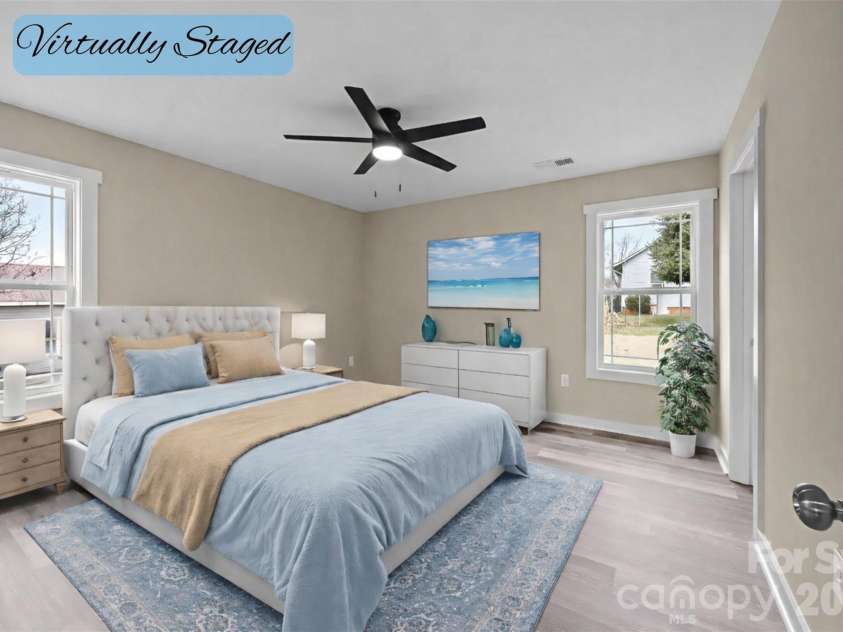 125 Doody Avenue, Norwood, NC 28128.  MLS# CAR4317866, YatesRealty ID 16217. Virtually Staged - Primary Bedroom