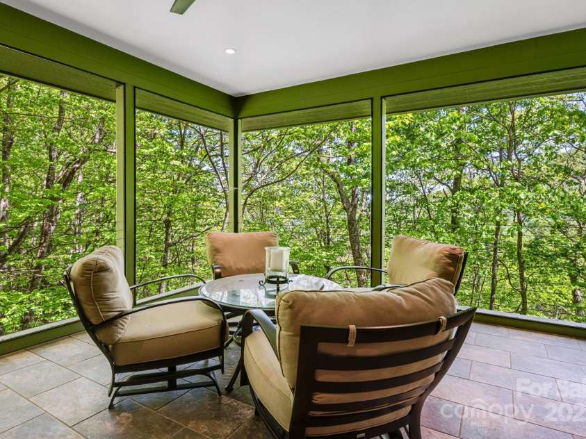 1760 Winding Creek Drive, Waynesville, NC 28786.  MLS# CAR4264715, YatesRealty ID 16223. Screened porch (2)