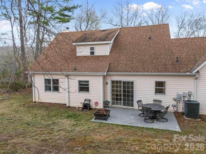 1618 Brookside Camp Road, Hendersonville, NC 28792.  MLS# CAR4365657, YatesRealty ID 16231. Back patio