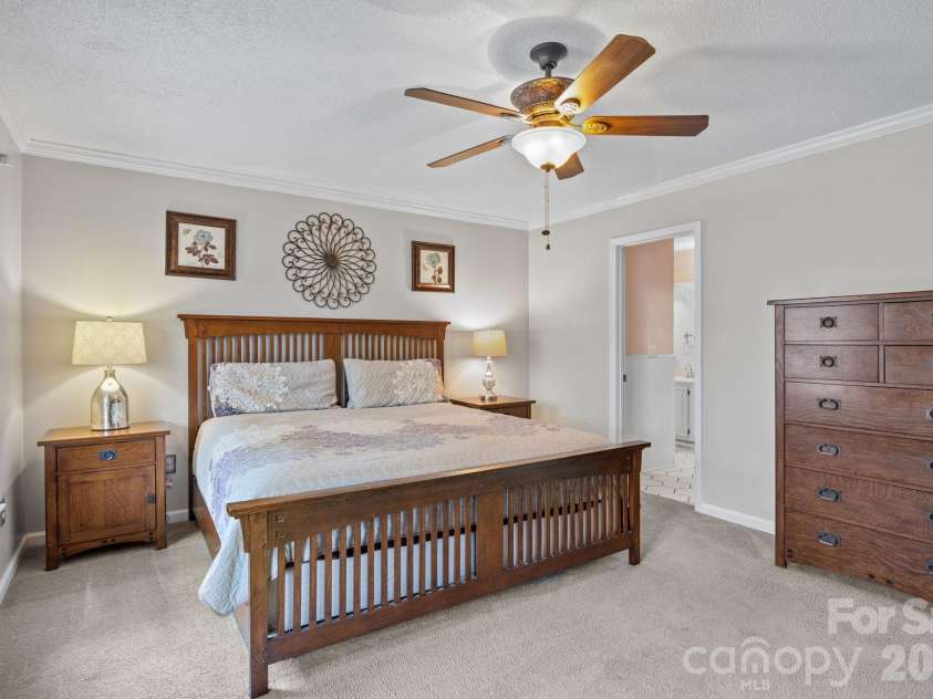 1618 Brookside Camp Road, Hendersonville, NC 28792.  MLS# CAR4365657, YatesRealty ID 16231. Primary Bedroom on main level.
