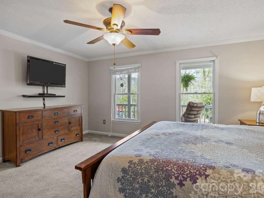 1618 Brookside Camp Road, Hendersonville, NC 28792.  MLS# CAR4365657, YatesRealty ID 16231. Primary Bedroom on main level.