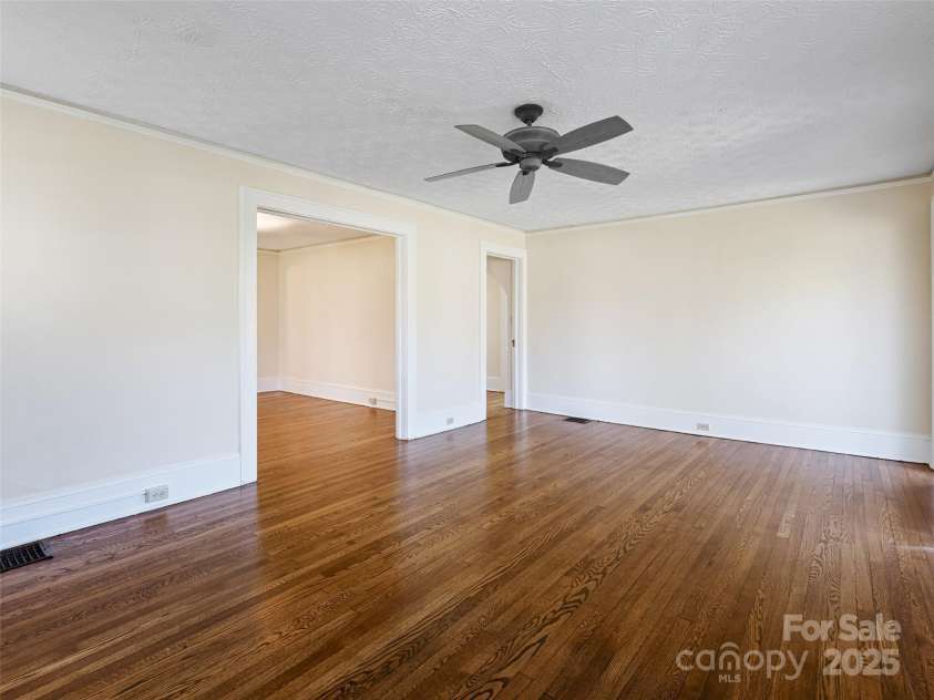 1305 Pisgah Highway, Candler, NC 28715.  MLS# CAR4245961, YatesRealty ID 16242. Large ceiling fan for warm days.