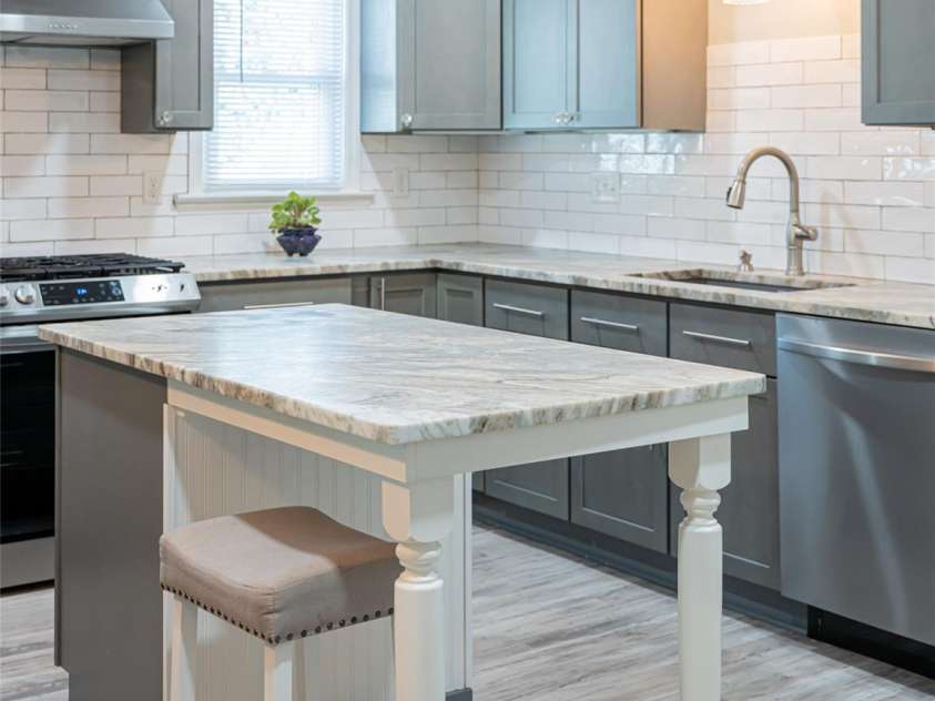 1305 Pisgah Highway, Candler, NC 28715.  MLS# CAR4245961, YatesRealty ID 16242. Large island for preparing meals or eating casual.