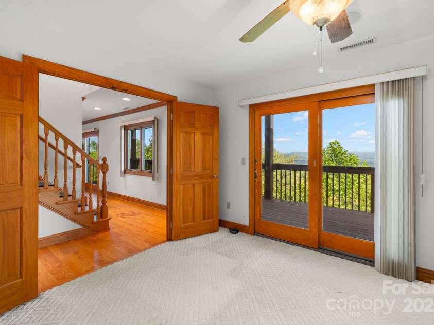 117 Distant View Drive, Asheville, NC 28803.  MLS# CAR4253814, YatesRealty ID 16253. West facing middle level bedroom or office.