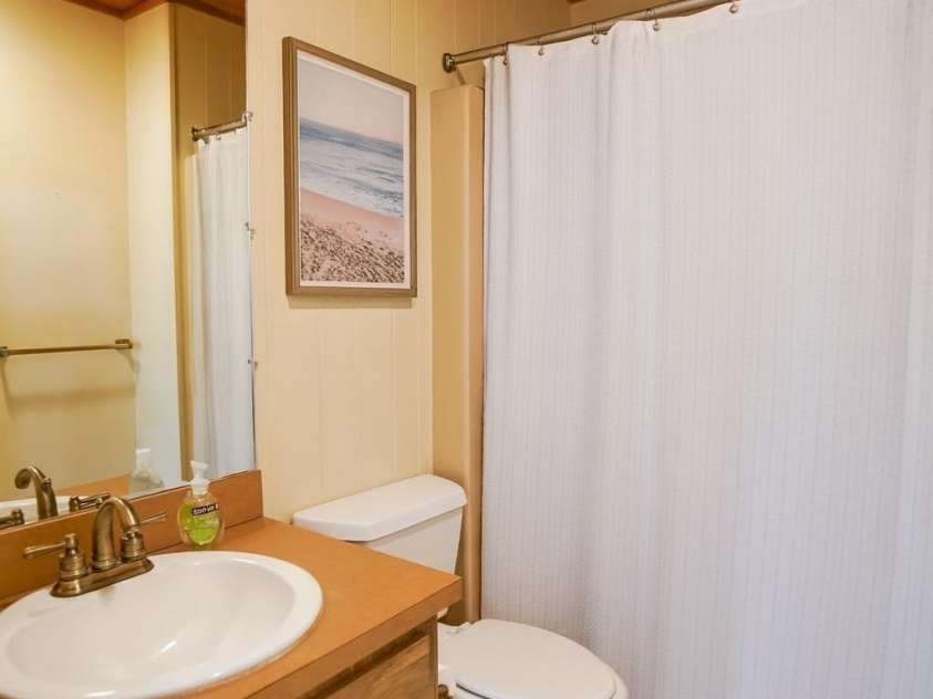 262 Rooster Cove, Brevard, NC 28712.  MLS# CAR4332799, YatesRealty ID 1626. Main level bathroom with virtual staging