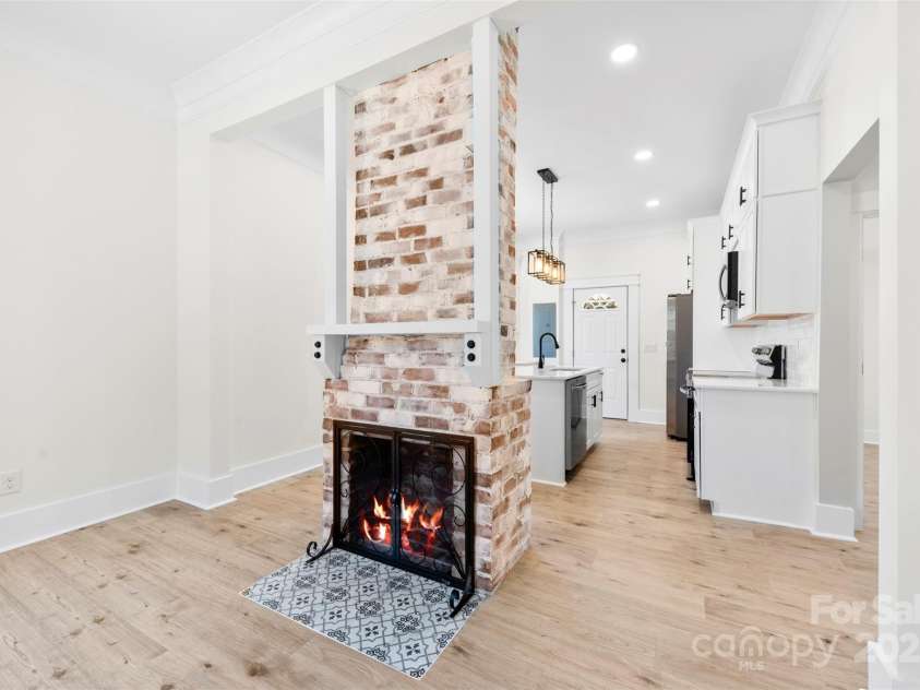 103 Park Avenue, Mount Holly, NC 28120.  MLS# CAR4243483, YatesRealty ID 16261. Original Fireplace