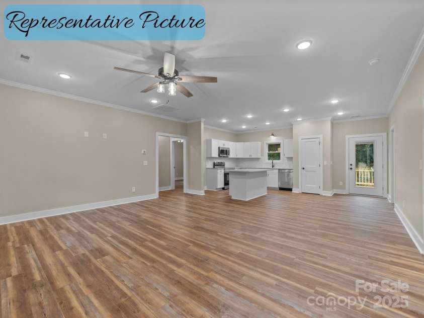 317 Cemetery Street, Richfield, NC 28137.  MLS# CAR4265255, YatesRealty ID 16265. Living Room