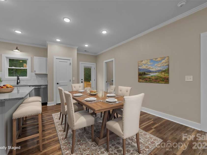 317 Cemetery Street, Richfield, NC 28137.  MLS# CAR4265255, YatesRealty ID 16265. Virtually Staged - Dining Area