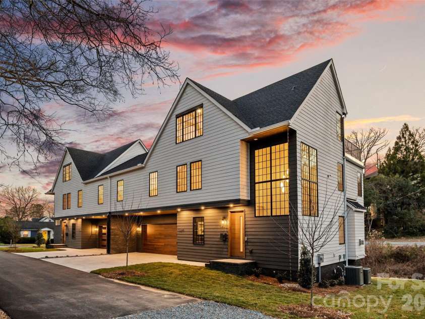 1607 Tippah Park Court, Charlotte, NC 28205.  MLS# CAR4334543, YatesRealty ID 16271. Exterior Elevation