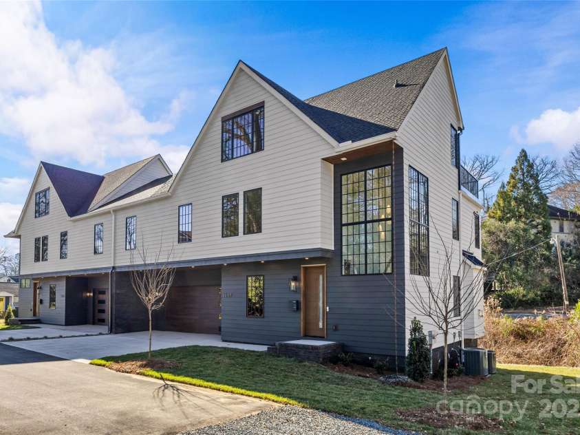1607 Tippah Park Court, Charlotte, NC 28205.  MLS# CAR4334543, YatesRealty ID 16271. Front Elevation