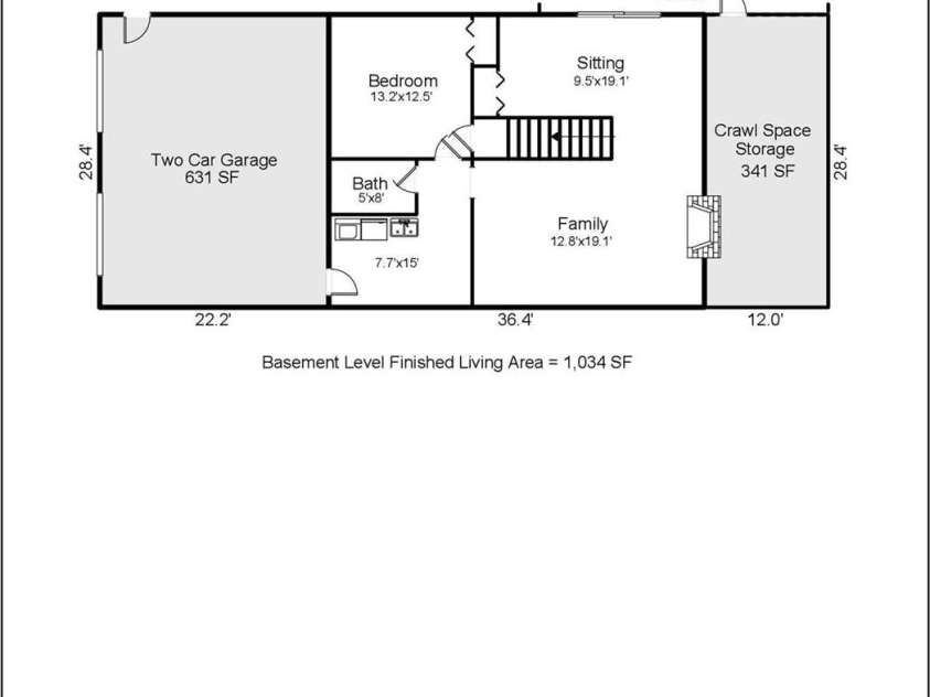 1010 Indian Hill Road, Hendersonville, NC 28791.  MLS# CAR4187228, YatesRealty ID 16286. Basement level