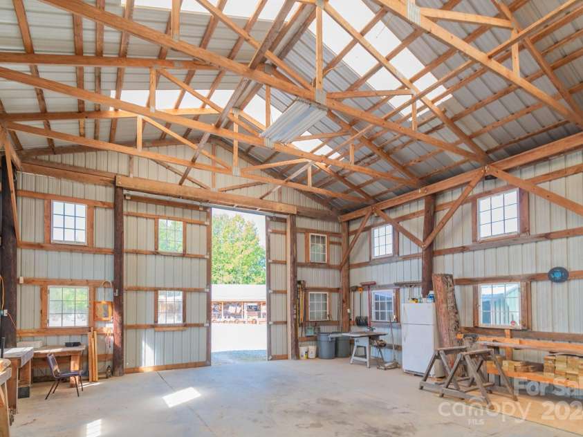 5067 Dixon Boulevard, Kings Mountain, NC 28086.  MLS# CAR4182616, YatesRealty ID 1629. Interior of workshop