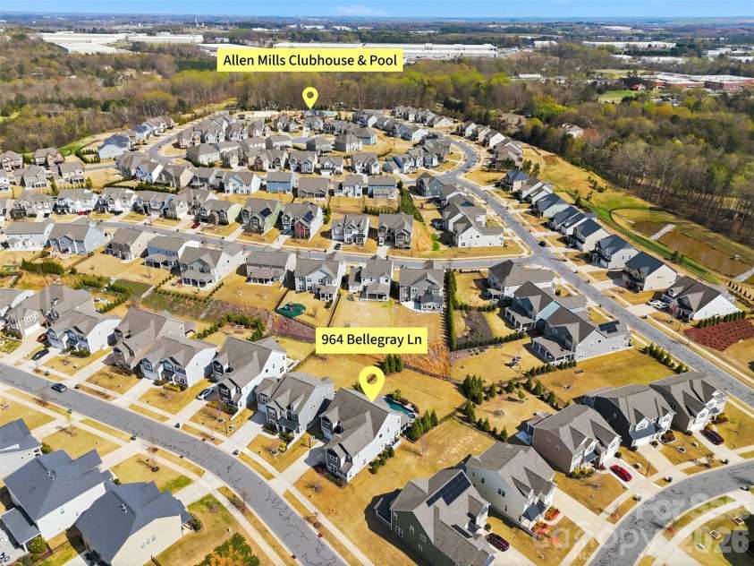964 Bellegray Lane, Concord, NC 28027.  MLS# CAR4354778, YatesRealty ID 16290. 