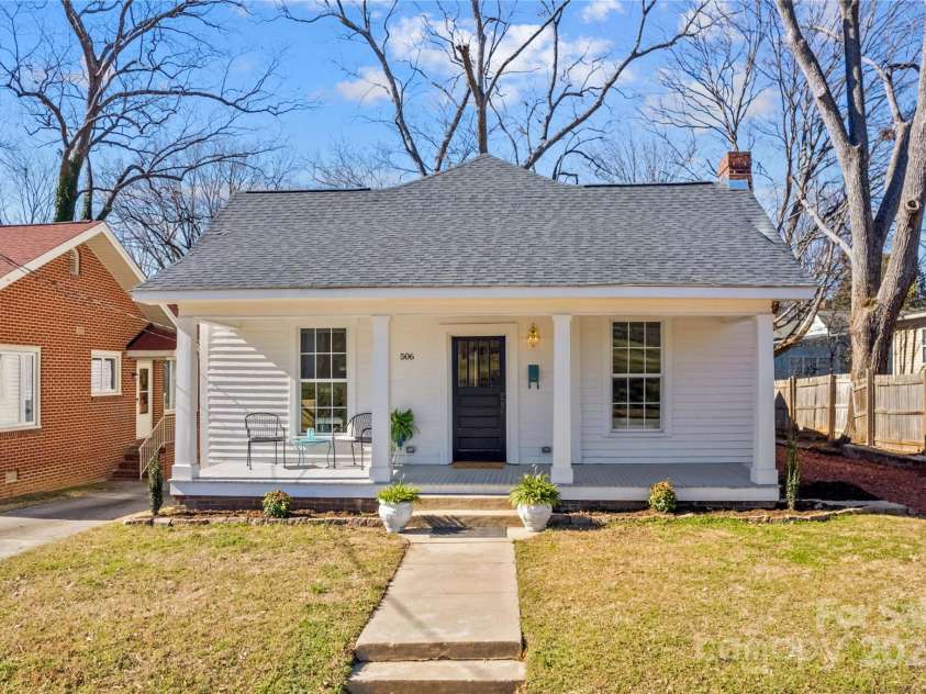 506 Church Street, Salisbury, NC 28144.  MLS# CAR4218717, YatesRealty ID 16294. This home was constructed in 1920 out of 3 mid-1800s Greek Revival buildings. Old doors and doorknobs are original.