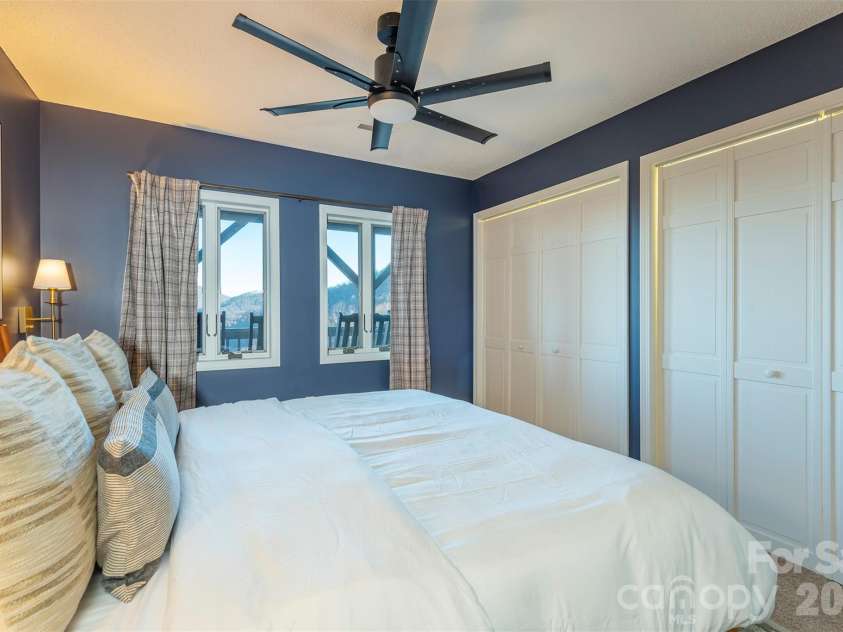 322 Goldenleaf Road, Mars Hill, NC 28754.  MLS# CAR4317363, YatesRealty ID 16298. BR#3 in basement. King sized bed