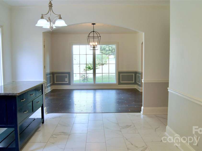 4905 Montibello Drive, Charlotte, NC 28226.  MLS# CAR4302789, YatesRealty ID 16311. Formal Dining room view from Kitchen