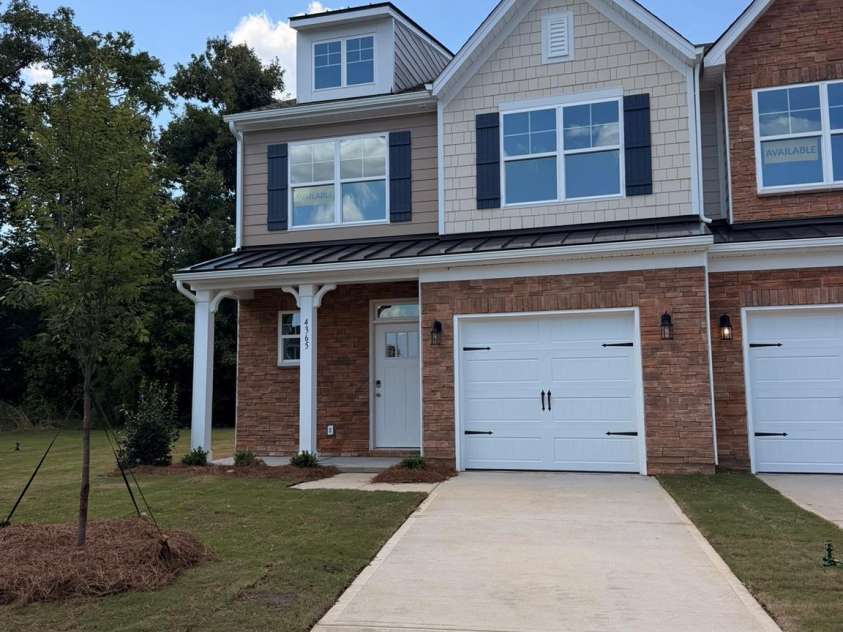 4365 Black Court, Harrisburg, NC 28075.  MLS# CAR4362516, YatesRealty ID 16315. Homesite 214 features an end-unit Cary plan
