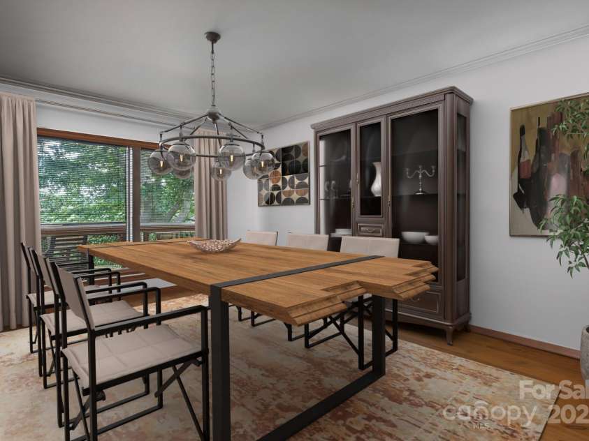 4749 16th Street Drive, Hickory, NC 28601.  MLS# CAR4251367, YatesRealty ID 16326. Virtually Staged Diningroom