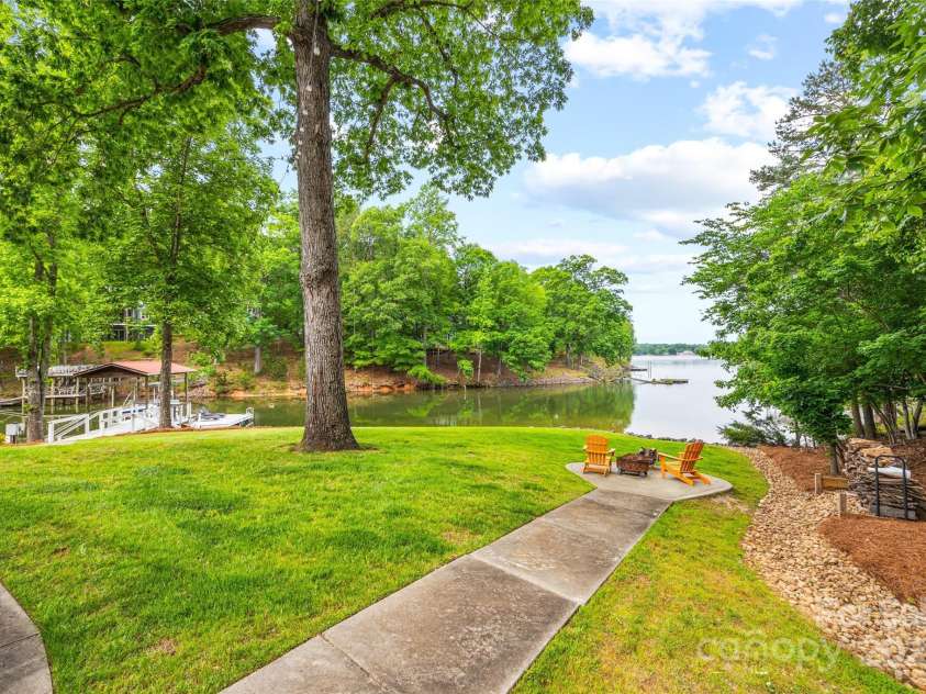 18028 Broken Woods Road, Charlotte, NC 28278.  MLS# CAR4255831, YatesRealty ID 16331. Fire pit to watch the sun set