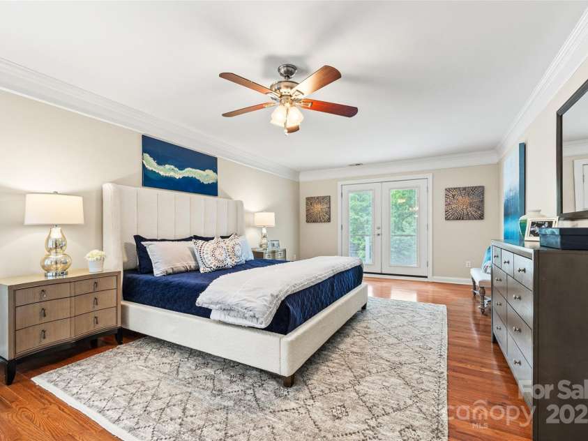 18028 Broken Woods Road, Charlotte, NC 28278.  MLS# CAR4255831, YatesRealty ID 16331. Primary bedroom with balcony