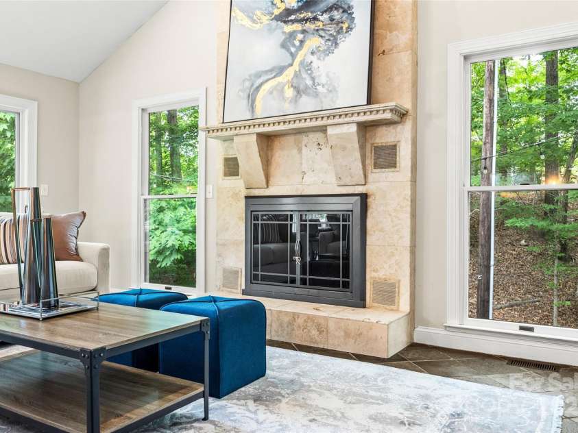 18028 Broken Woods Road, Charlotte, NC 28278.  MLS# CAR4255831, YatesRealty ID 16331. Wood burning fireplace