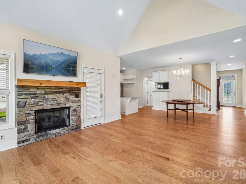 163 Windstone Drive, Fletcher, NC 28732.  MLS# CAR4372370, YatesRealty ID 16344. Open floorplan creates seamless flow between living, dining, and kitchen areas—ideal for modern living.