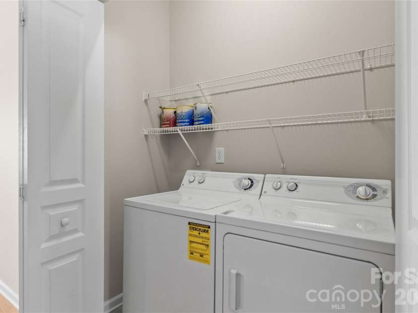 8711 Westwind Point Drive, Cornelius, NC 28031.  MLS# CAR4367141, YatesRealty ID 16348. Laundry closet