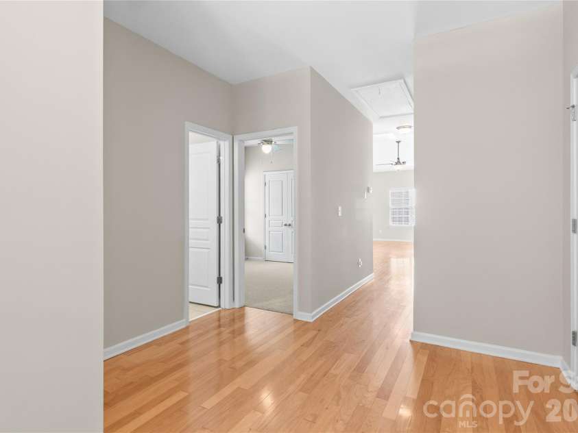 8711 Westwind Point Drive, Cornelius, NC 28031.  MLS# CAR4367141, YatesRealty ID 16348. View from the walking in the front door
