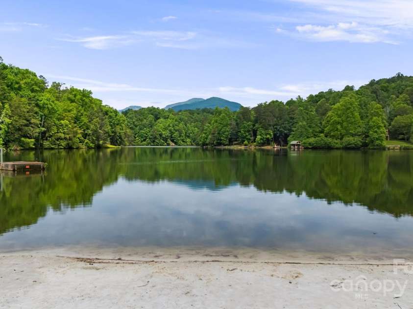 108 Cougar Alley, Lake Lure, NC 28746.  MLS# CAR4256706, YatesRealty ID 16349. Neighborhood private lake with beach