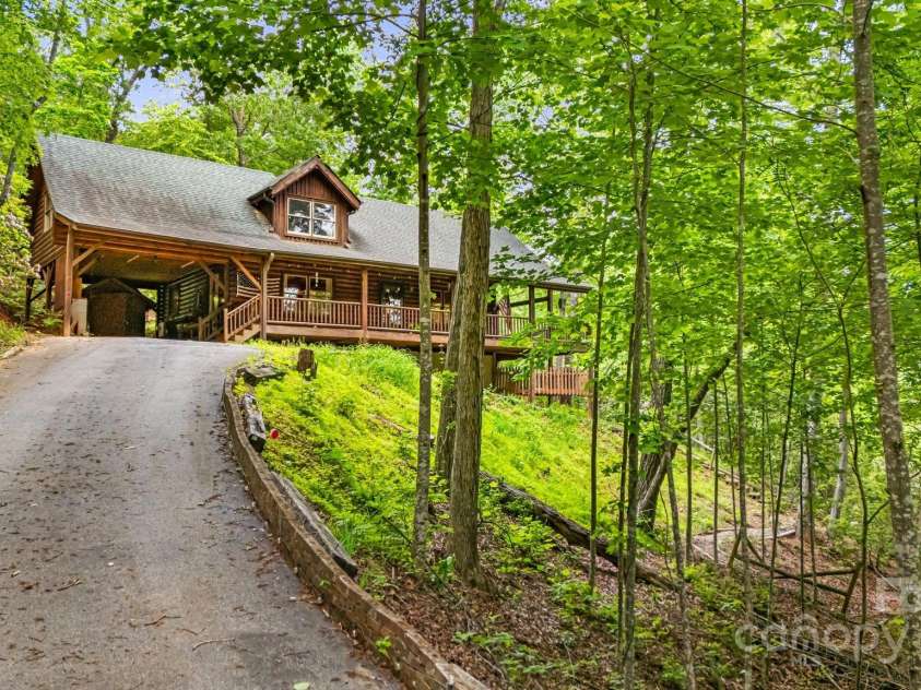 108 Cougar Alley, Lake Lure, NC 28746.  MLS# CAR4256706, YatesRealty ID 16349. Paved driveway