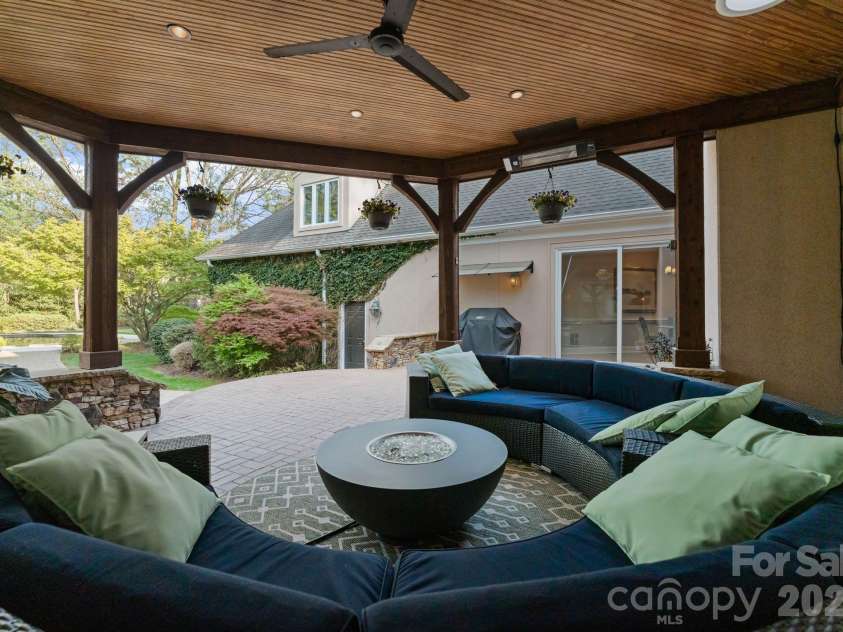 4501 Oglukian Road, Charlotte, NC 28226.  MLS# CAR4354683, YatesRealty ID 16356. Rear Covered Patio 