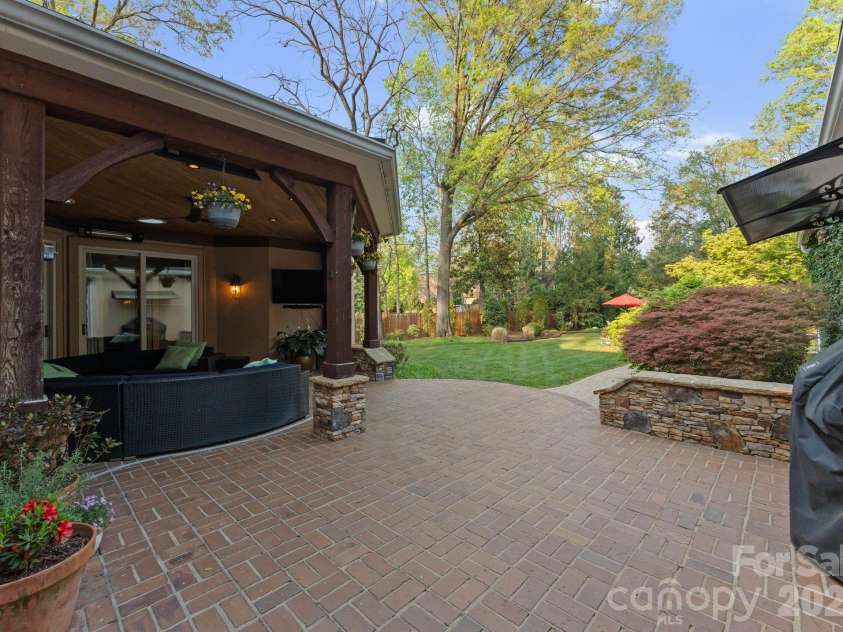 4501 Oglukian Road, Charlotte, NC 28226.  MLS# CAR4354683, YatesRealty ID 16356. Rear Patio 
