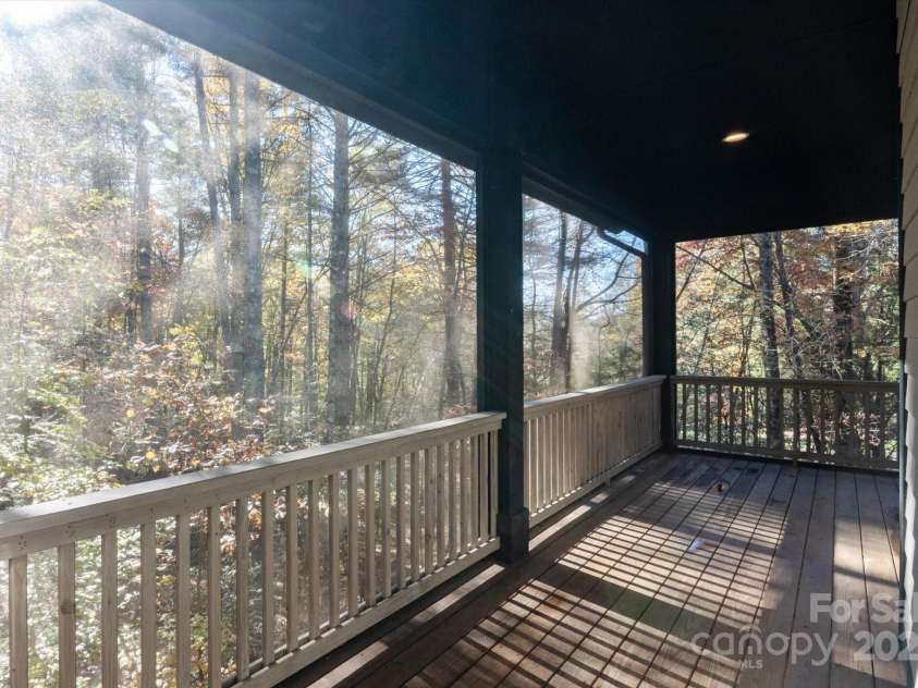 186 Camptown Road, Brevard, NC 28712.  MLS# CAR4316525, YatesRealty ID 16357. Lovely wooded backyard