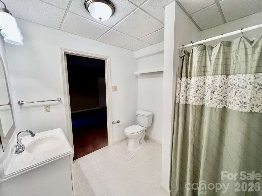 7 Curtis Drive, Hendersonville, NC 28739.  MLS# CAR4372941, YatesRealty ID 16361. Lower-Level Bathroom with Shower